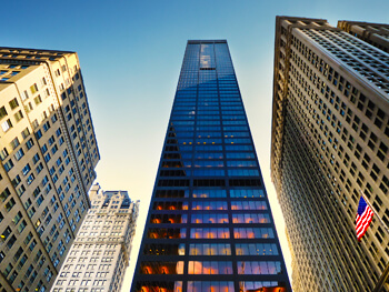 Exterior view of high-rise buildings 